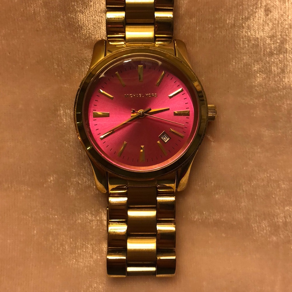 Michael Kors MK 5801 Pink Face Watch